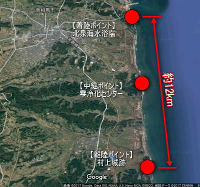 【実証試験ルート約12kmを約15分で飛行】