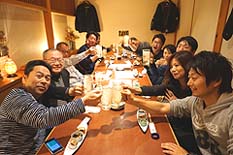 【夜の反省会も欠かしません】