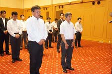 【事業計画表彰】代表 三部部長・阿部部長